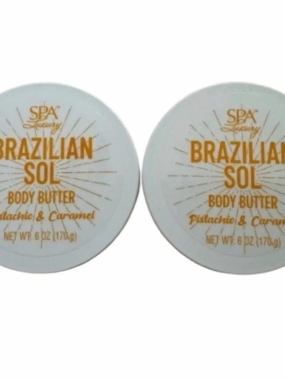 Spa Luxury Pistachio & Caramel Body Butter Bundle of 2